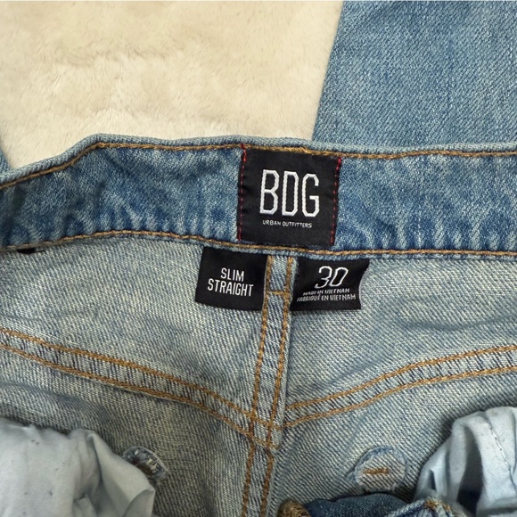 BDG Urban Outfitters Light Blue Denim Jeans Slim Straight Size 30 RN#66170 - Picture 4 of 6